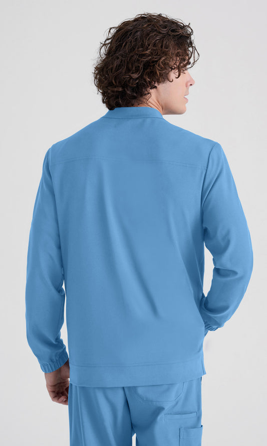 Grey's Anatomy Evolve GSSW887 Cycle Scrub Jacket Ciel Blue
