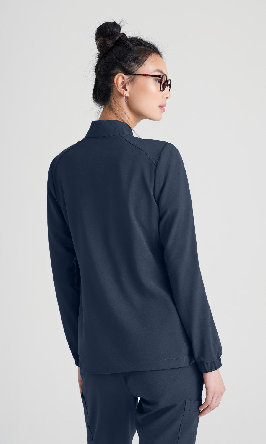 Grey's Anatomy Evolve GSSW886 Virtue Scrub Jacket Steel