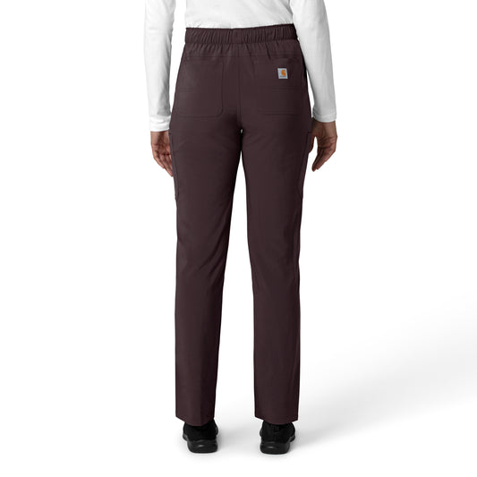 Force Cross-Flex C53210 Women's Straight Leg Cargo Scrub Pants Dark Sepia