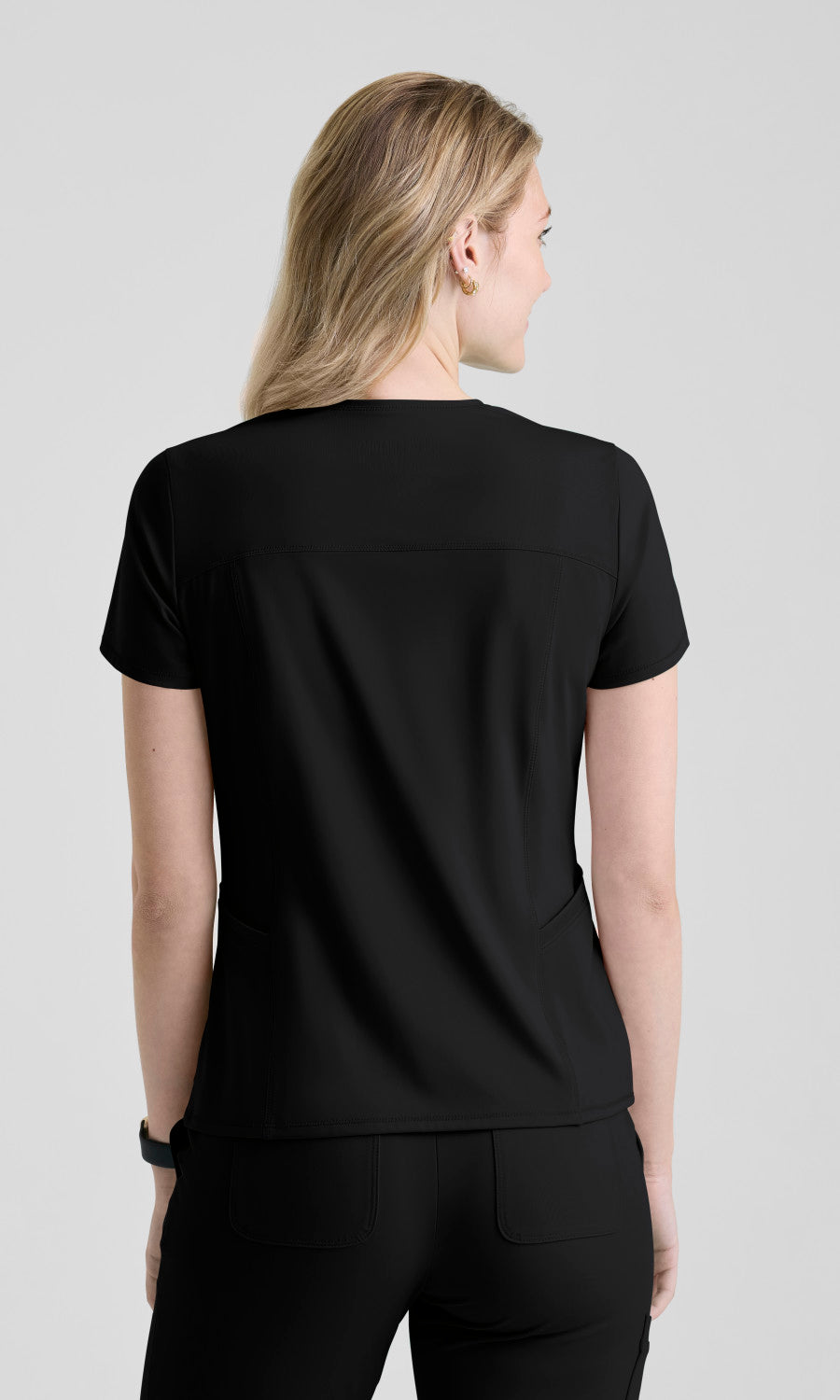 Grey's Anatomy Knits GRST336 Swift Top Black - back