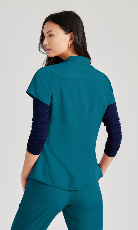 Barco Unify BUT163 Mission Scrub Top Bahama