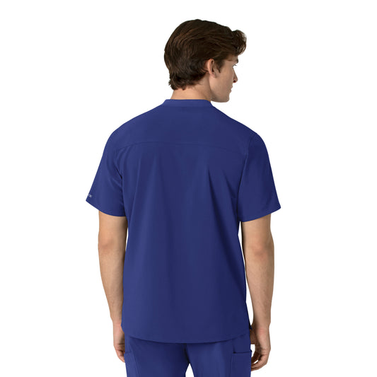 Force Cross-Flex C16310 Men's Henley Scrub Top Galaxy Blue