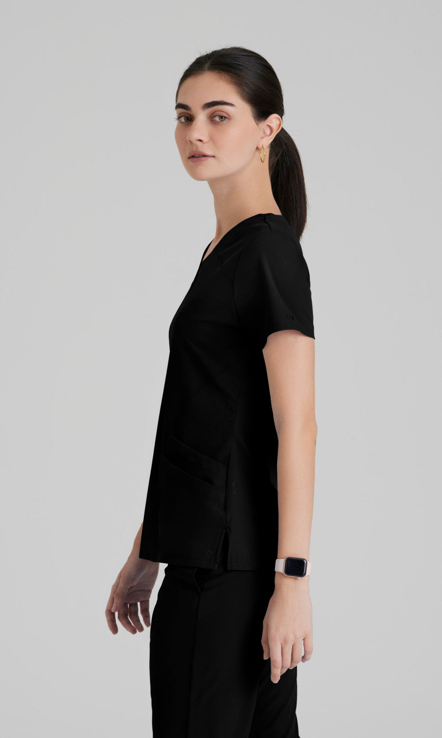 Barco One 5106 Pulse Scrub Top Black