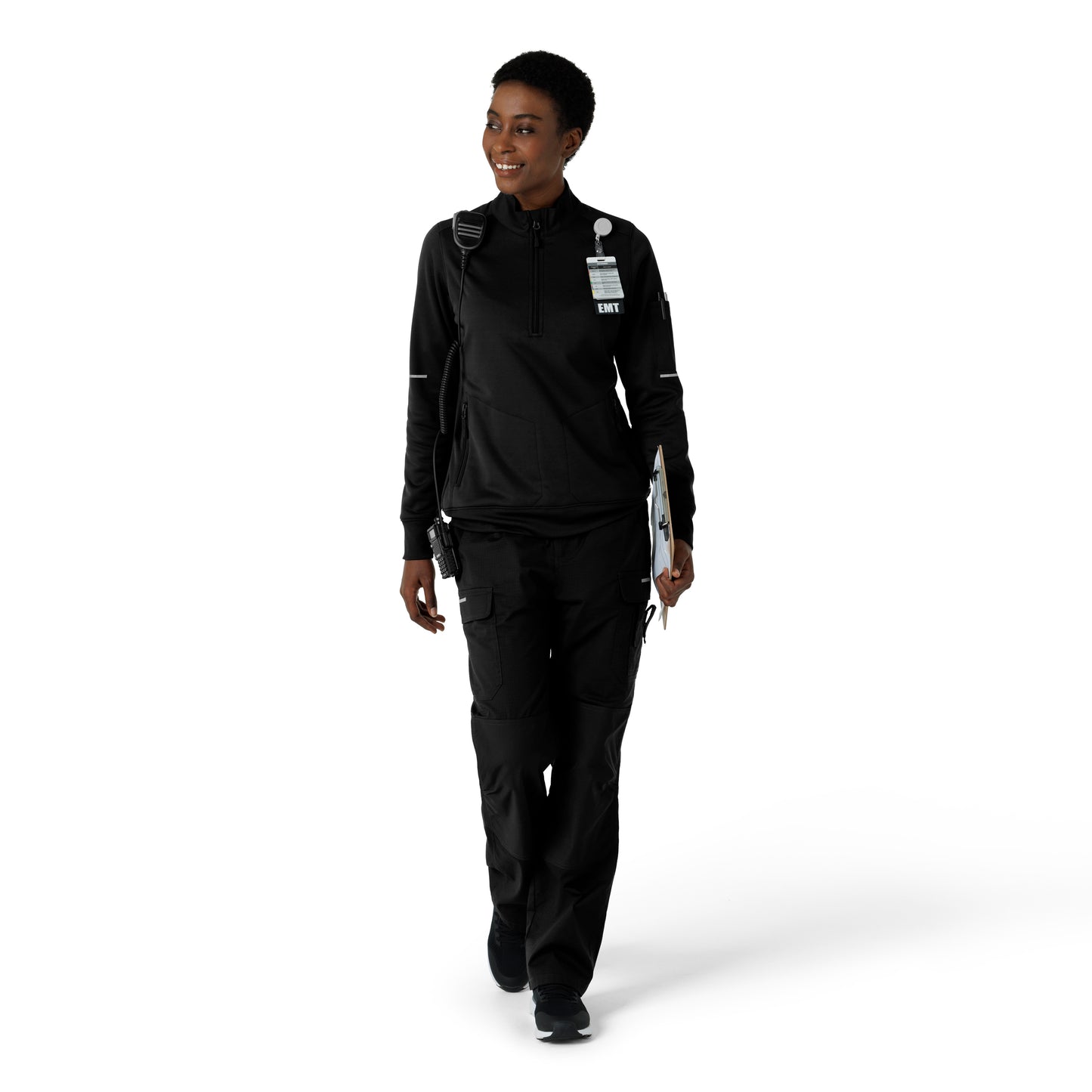 Rugged Flex C82912 Women's Half Zip Black