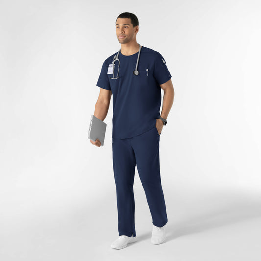 Boundless 6651 Men’s Classic Tee Scrub Top Navy