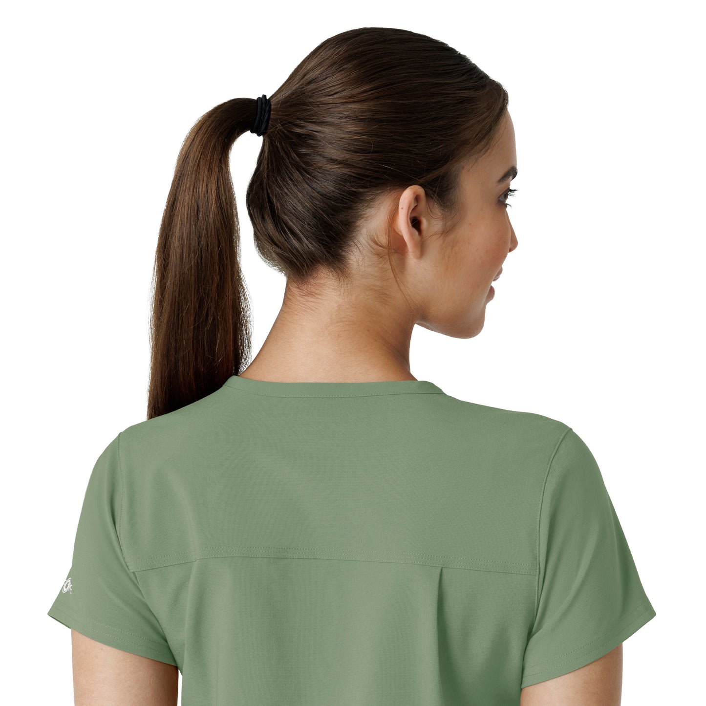 Force Cross-Flex C13410 Women's Tuck-In Scrub Top Green Slate
