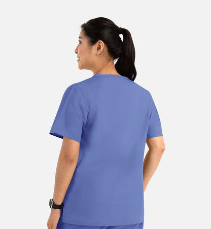 Core 1006 Unisex V-Neck Top Ceil Blue