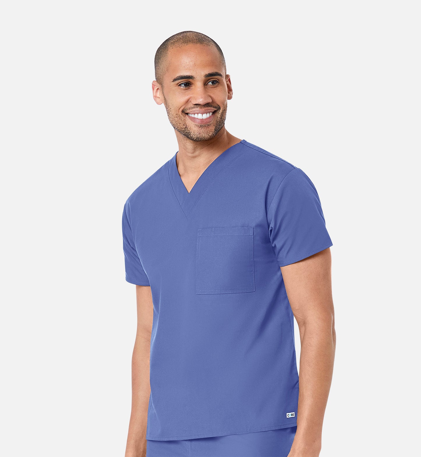 Core 1006 Unisex V-Neck Top Ceil Blue