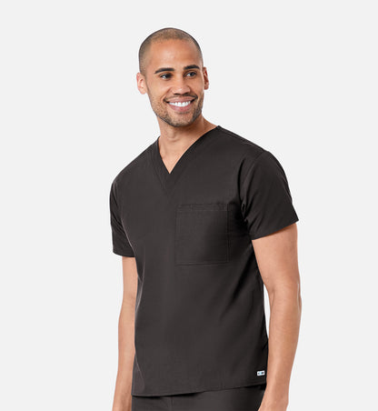 Core 1006 Unisex V-Neck Top Chocolate