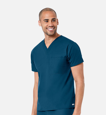 Core 1006 Unisex V-Neck Top Caribbean Blue