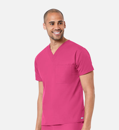 Core 1006 Unisex V-Neck Top Hot Pink