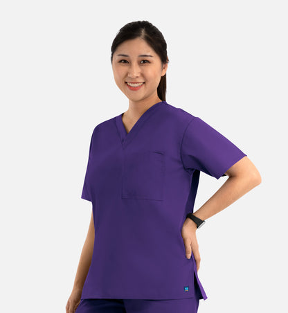 Core 1006 Unisex V-Neck Top Purple