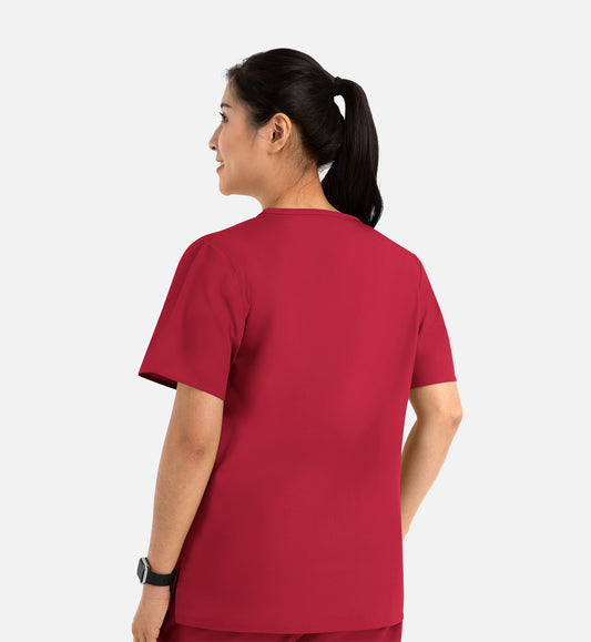 Core 1006 Unisex V-Neck Top Red