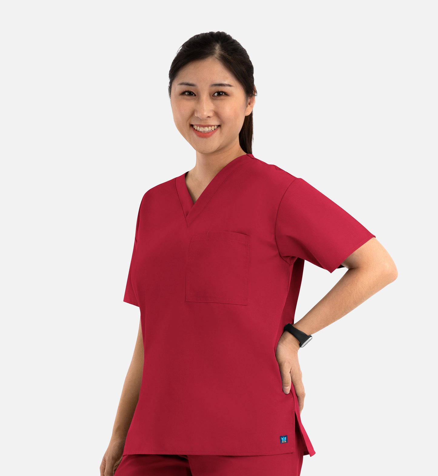 Core 1006 Unisex V-Neck Top Red