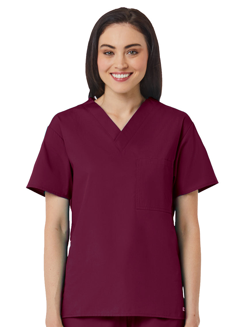 Core 1006 Unisex V-Neck Top Wine