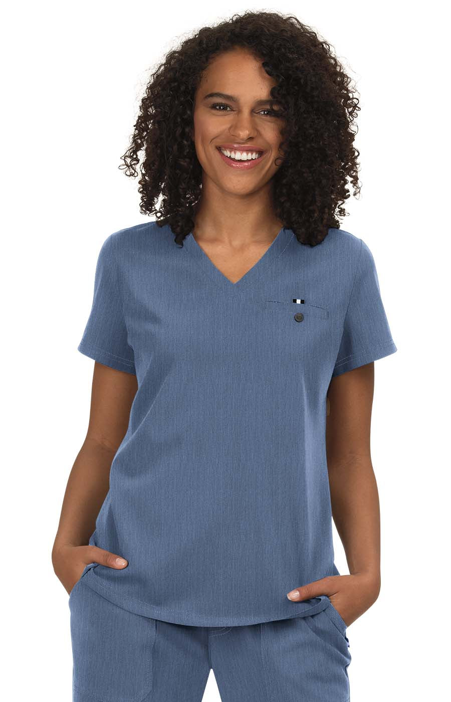 Next Gen 1010 Ready to Work Top Heather Navy