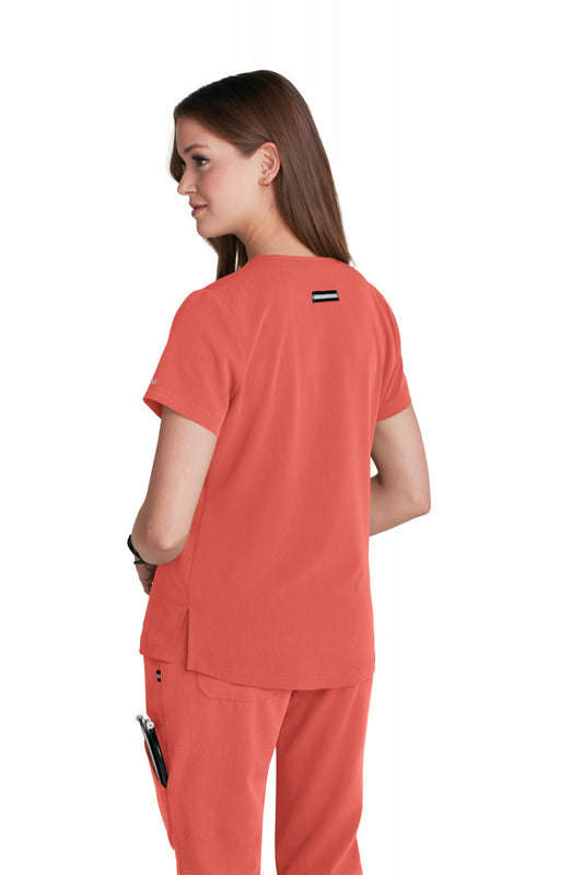 Next Gen 1010 Ready to Work Top Heather Coral