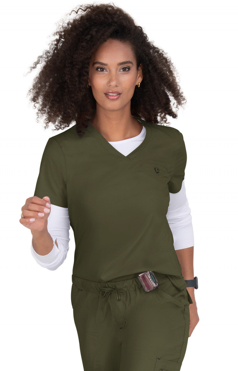 Basics 1011 Kade Top Olive Green