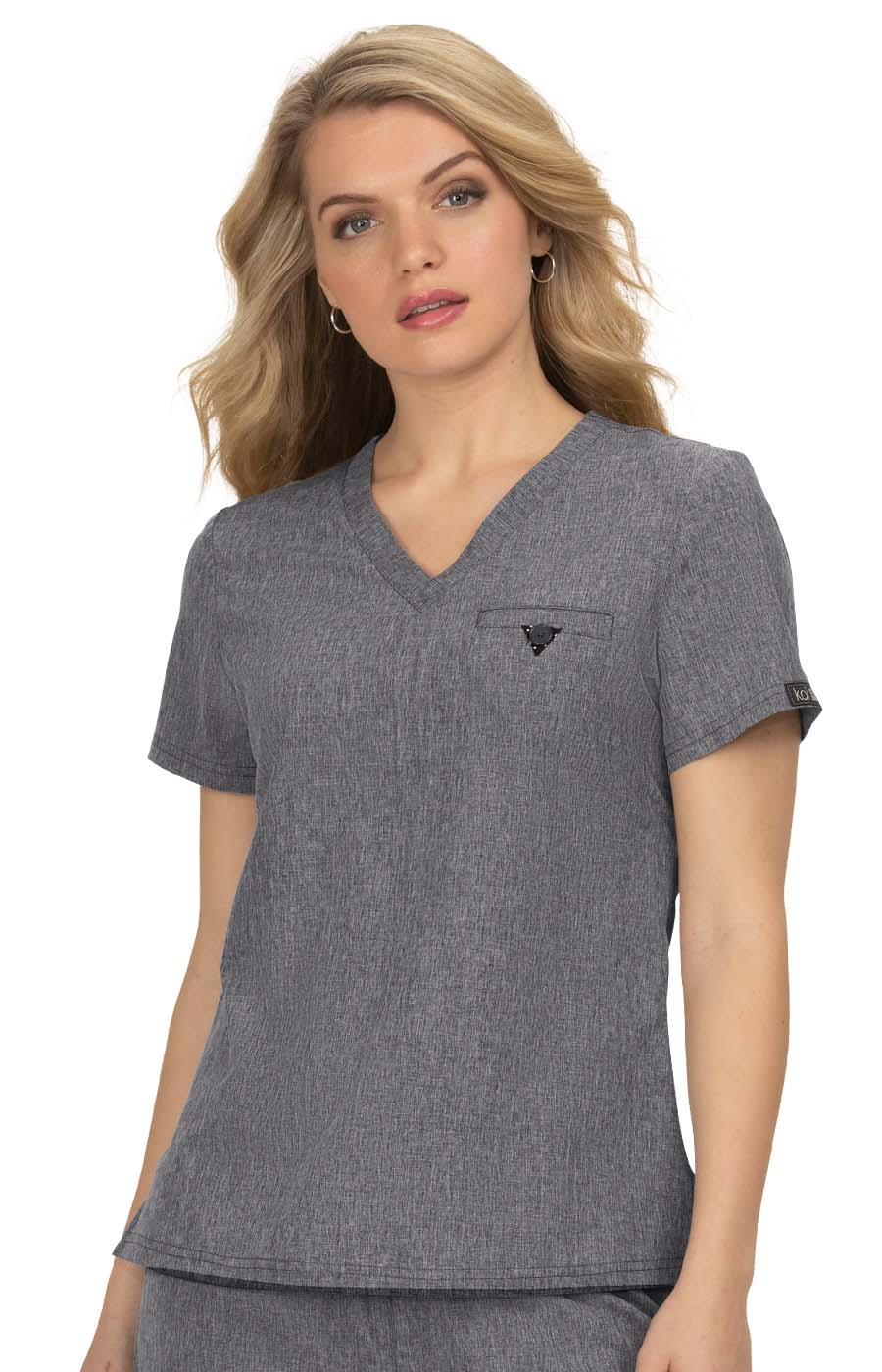 Basics 1011 Kade Top Heather Grey