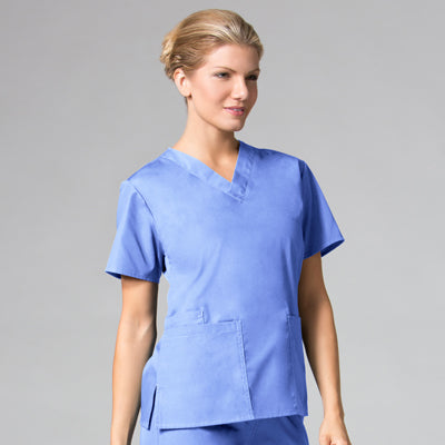 Core 1016 Women’s Classic V-Neck Top Ceil Blue