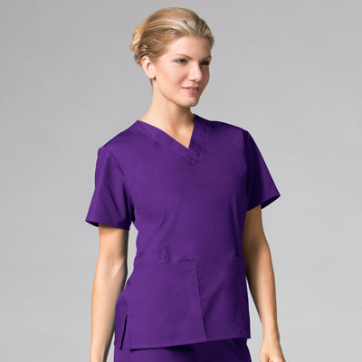 Core 1016 Women’s Classic V-Neck Top Purple