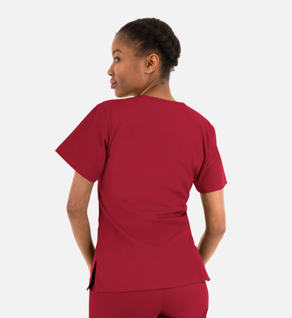 Core 1016 Women’s Classic V-Neck Top Red