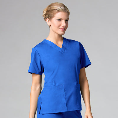 Core 1016 Women’s Classic V-Neck Top Royal Blue