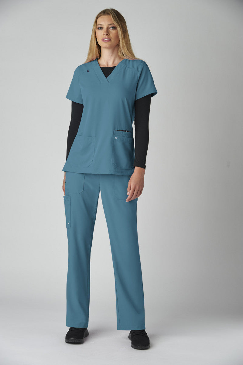 Next Gen 1019 Hustle and Heart Scrub Top Teal