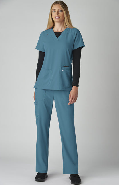 Next Gen 1019 Hustle and Heart Scrub Top Teal