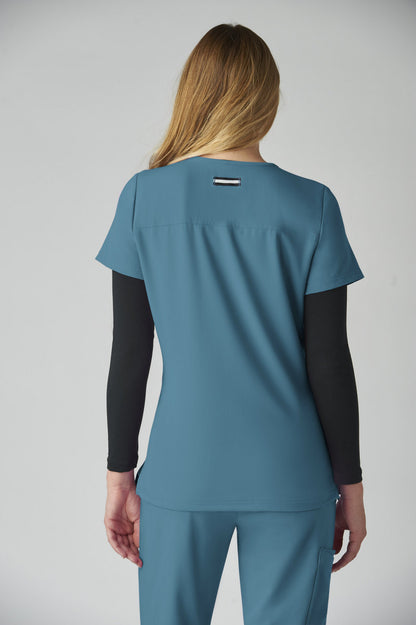 Next Gen 1019 Hustle and Heart Scrub Top Teal