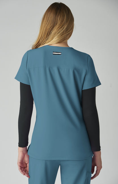 Next Gen 1019 Hustle and Heart Scrub Top Teal