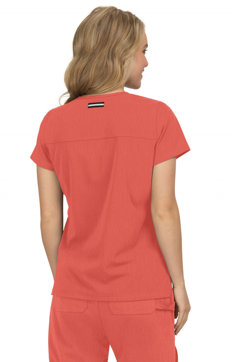 Next Gen 1019 Hustle and Heart Top Heather Coral