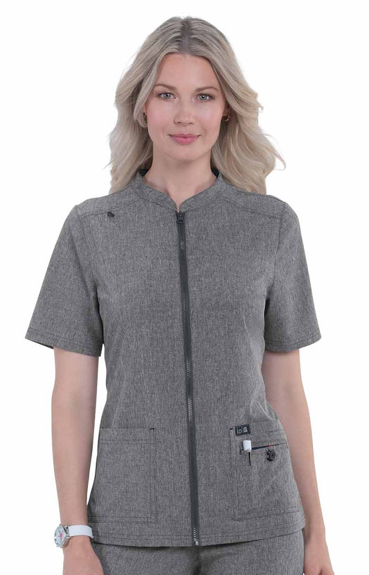 Basics 1023 Madison Top Heather Grey