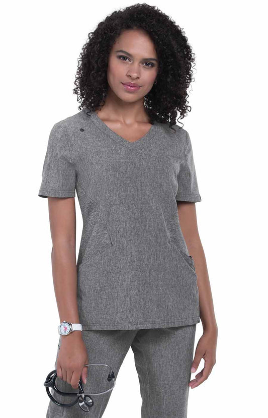 Basics 1026 Charlotte Top Heather Grey