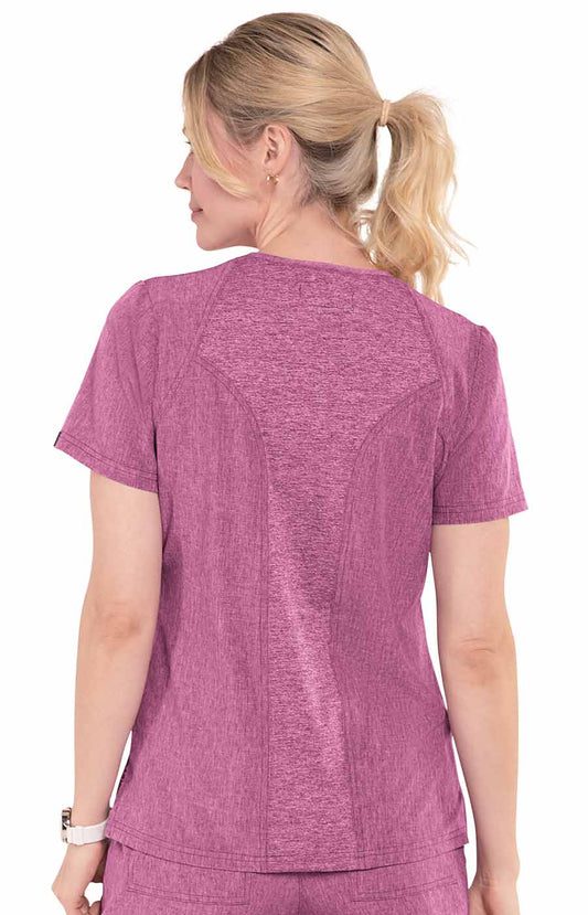 Basics 1026 Charlotte Top Heather Azalea Pink