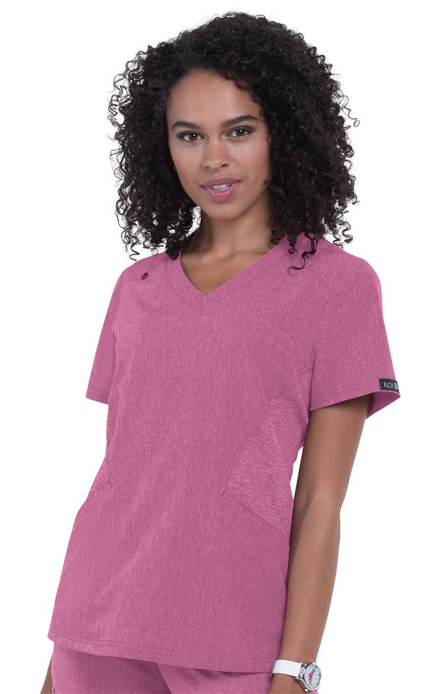 Basics 1026 Charlotte Top Heather Azalea Pink