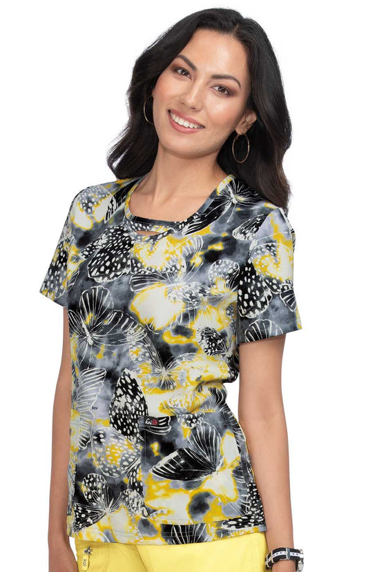 Lite 1027PR Lola Top Sunny Tie Dye Butterfly