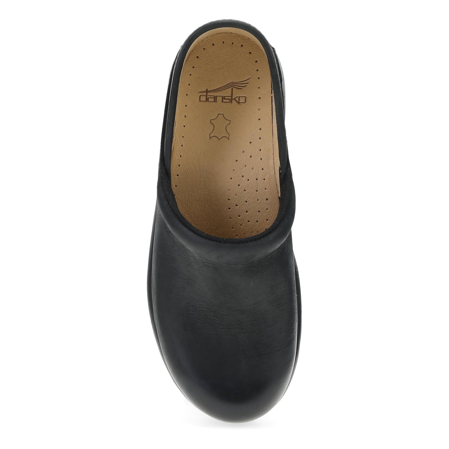 Dansko Platform Pro Black Burnished Nubuck Classic Clog