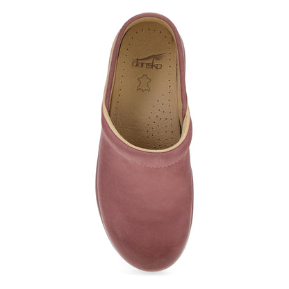 Dansko Pro Cloud Rose Burnished Nubuck Classic Clog
