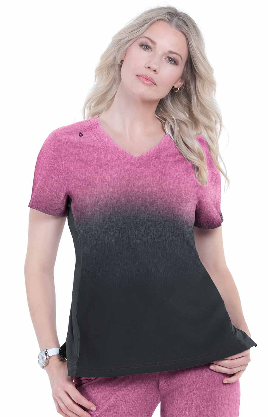 Basics 1031PR Cali Top Heather Azalea Charcoal Ombre