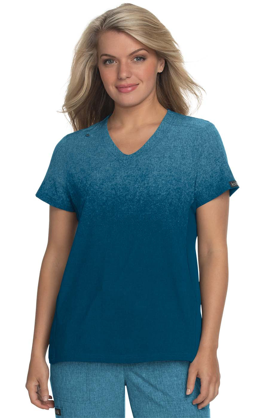 Basics 1031PR Cali Top Caribbean Blue Heather Ombre