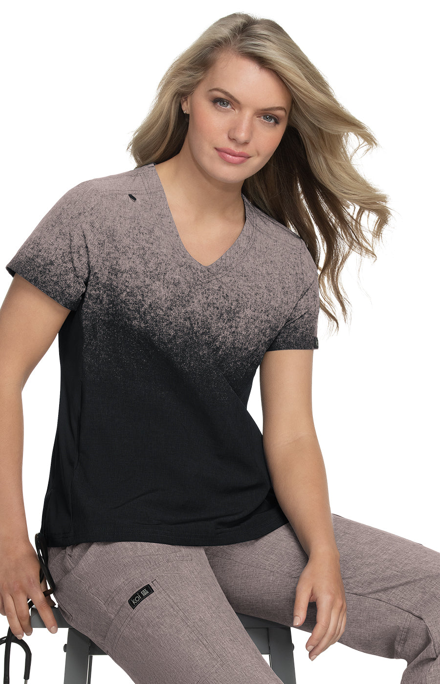 Basics 1031PR Cali Top Heather Taupe/Black