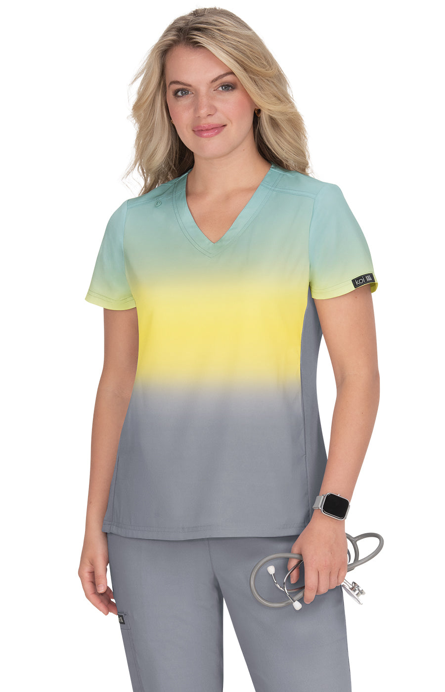 Basics 1031PR Cali Top Sage Sunshine Platinum Grey Ombre