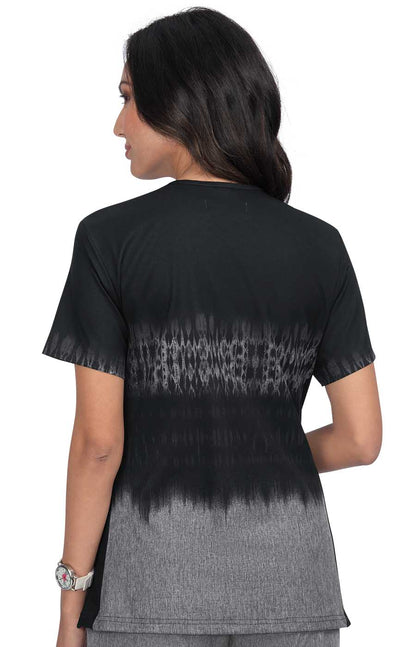 Basics 1031PR Cali Top Tie Dye Black Heather Grey