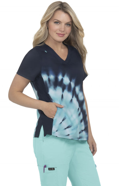 Basics 1031PR Cali Top Tie Dye Burst Fresh Mint