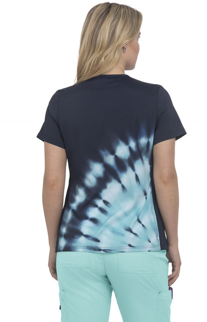 Basics 1031PR Cali Top Tie Dye Burst Fresh Mint