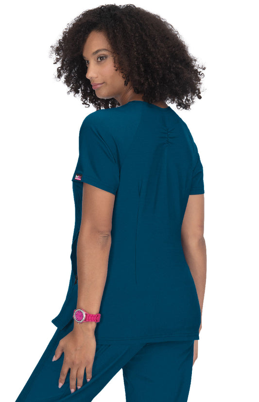 Lite Stretch 1035 Action Top Caribbean Blue