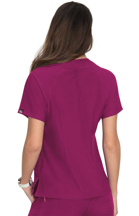 Lite Stretch 1035 Action Top Raspberry