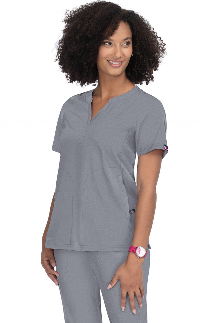 Lite Stretch 1035 Action Top Platinum Grey