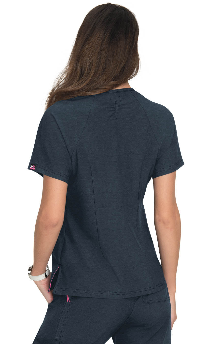 Lite Stretch 1035 Action Top Heather Navy